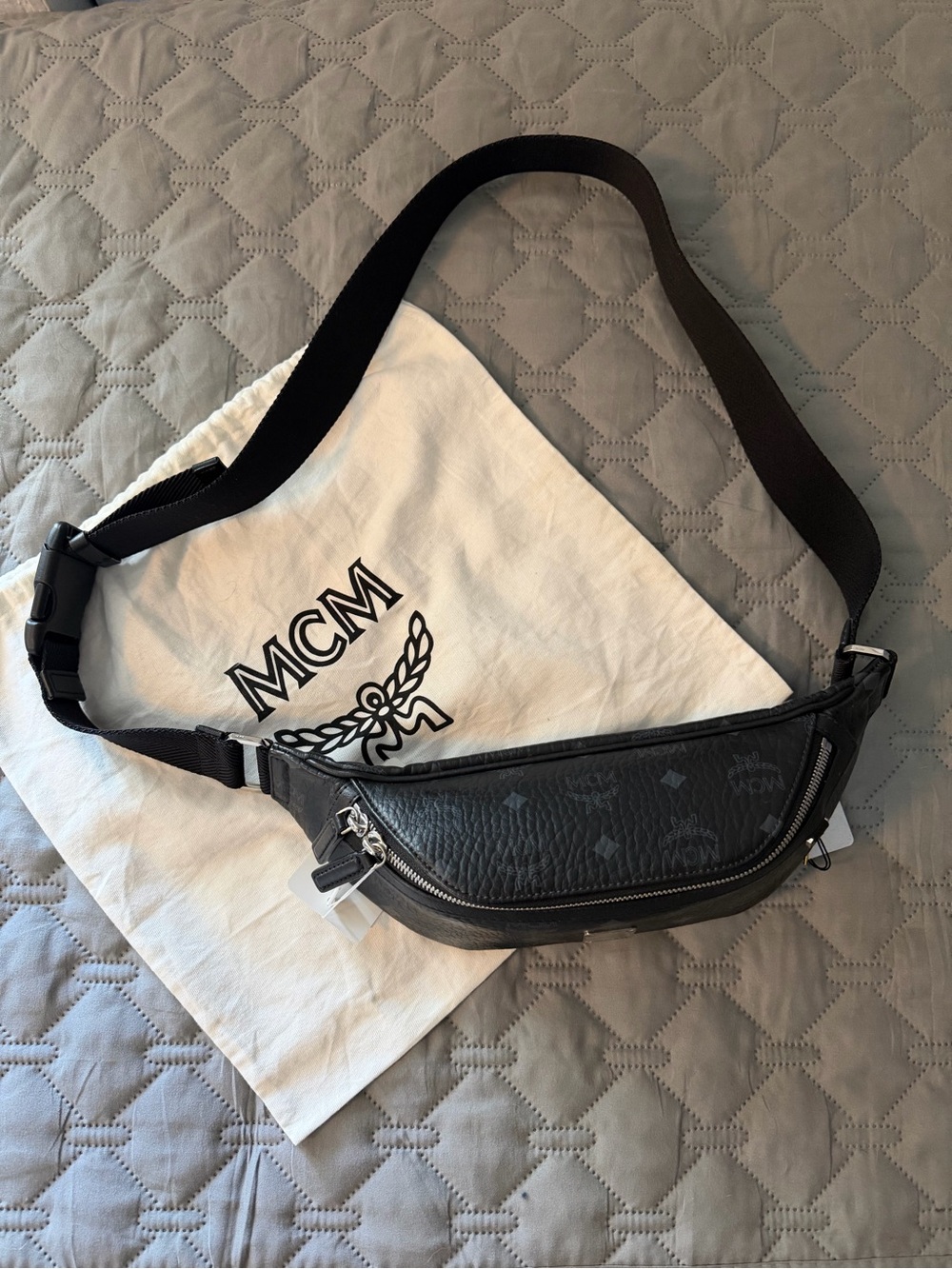 MCM Fursten Belt Bag in Visetos